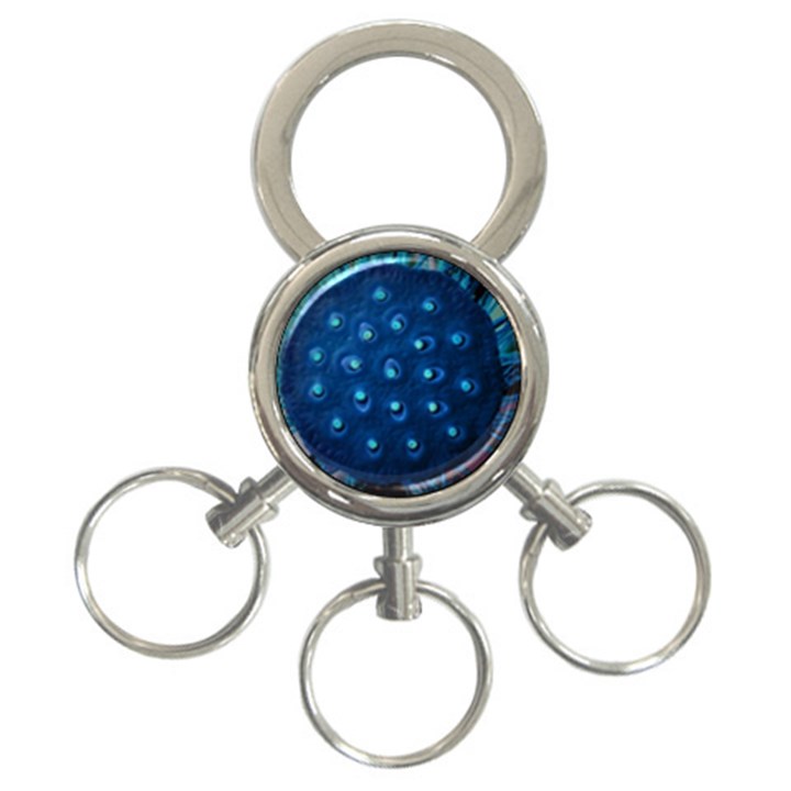 Blue Plant 3-Ring Key Chains