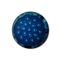 Blue Plant Magnet 3  (round)