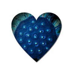 Blue Plant Heart Magnet