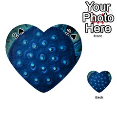 Blue Plant Playing Cards 54 (heart)  by InsanityExpressedSuperStore