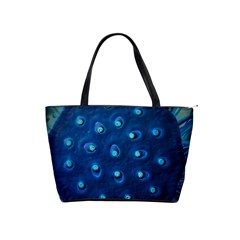 Blue Plant Shoulder Handbags