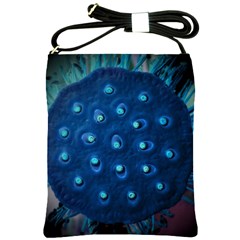 Blue Plant Shoulder Sling Bags