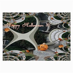 Creepy Pumpkin Fractal Large Glasses Cloth