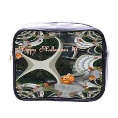 Creepy Pumpkin Fractal Mini Toiletries Bags