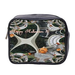 Creepy Pumpkin Fractal Mini Toiletries Bag 2-side