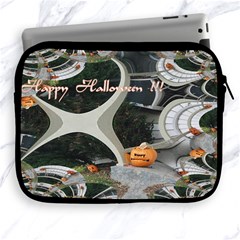 Creepy Pumpkin Fractal Apple Ipad 2/3/4 Zipper Cases by gothicandhalloweenstore