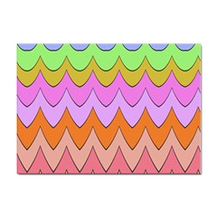 Pastel Waves Pattern Sticker A4 (10 Pack)