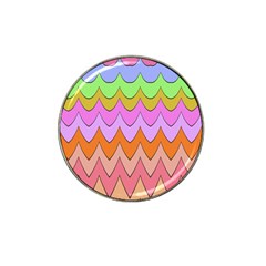 Pastel Waves Pattern Hat Clip Ball Marker