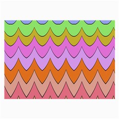 Pastel Waves Pattern Large Glasses Cloth