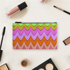 Pastel Waves Pattern Cosmetic Bag (small)