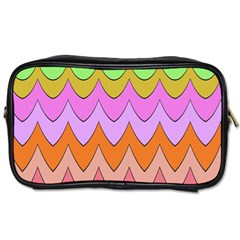 Pastel Waves Pattern Toiletries Bag (two Sides)