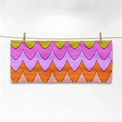 Pastel Waves Pattern Hand Towel