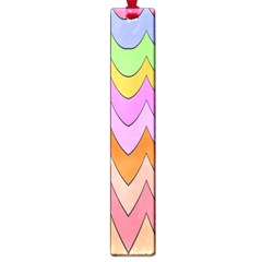 Pastel Waves Pattern Large Book Mark