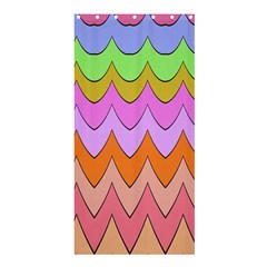 Pastel Waves Pattern	shower Curtain 36  X 72 