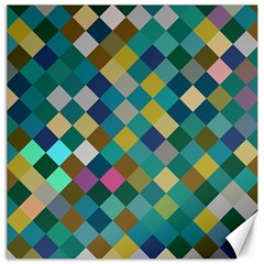 Rhombus Pattern In Retro Colors Canvas 20  X 20 