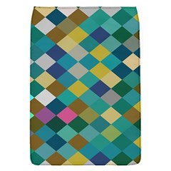 Rhombus Pattern In Retro Colors Removable Flap Cover (s)