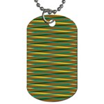 Diagonal stripes pattern Dog Tag (One Side) Front