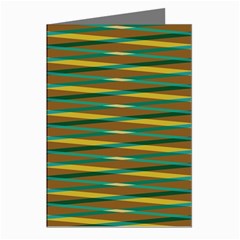 Diagonal Stripes Pattern Greeting Cards (pkg Of 8)