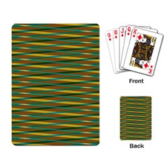 Diagonal Stripes Pattern Playing Cards Single Design by LalyLauraFLM