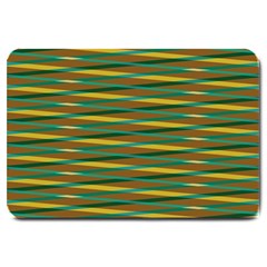 Diagonal Stripes Pattern Large Doormat by LalyLauraFLM