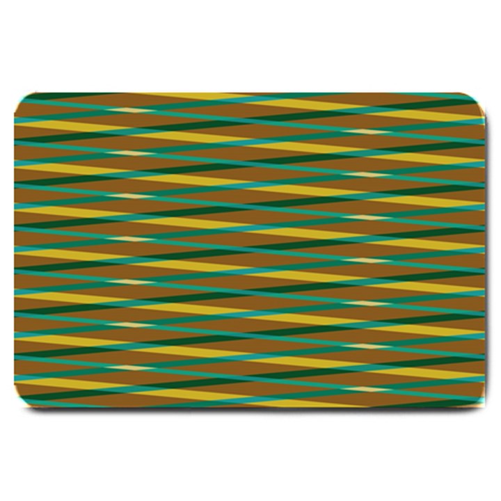 Diagonal stripes pattern Large Doormat