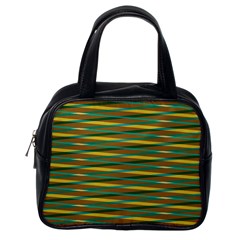 Diagonal Stripes Pattern Classic Handbag (one Side)