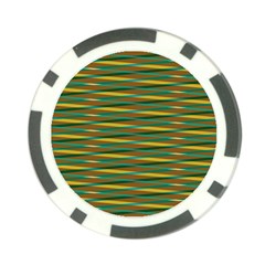 Diagonal Stripes Pattern Poker Chip Card Guard (10 Pack) by LalyLauraFLM