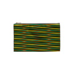 Diagonal Stripes Pattern Cosmetic Bag (small) by LalyLauraFLM