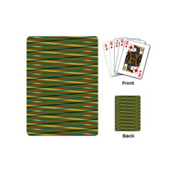 Diagonal Stripes Pattern Playing Cards (mini) by LalyLauraFLM