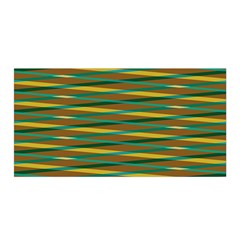 Diagonal Stripes Pattern Satin Wrap