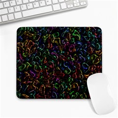 Colorful Transparent Shapes Large Mousepad