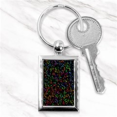 Colorful Transparent Shapes Key Chain (rectangle)