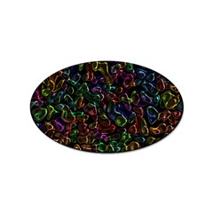 Colorful Transparent Shapes Sticker Oval (10 Pack)