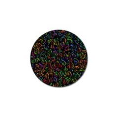 Colorful Transparent Shapes Golf Ball Marker