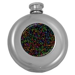 Colorful Transparent Shapes Hip Flask (5 Oz)