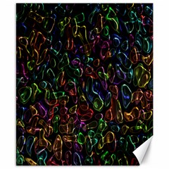 Colorful Transparent Shapes Canvas 8  X 10 