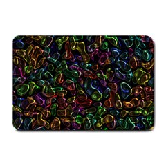 Colorful Transparent Shapes Small Doormat by LalyLauraFLM