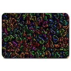 Colorful Transparent Shapes Large Doormat