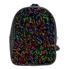 Colorful Transparent Shapes School Bag (large)