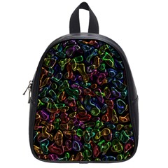 Colorful Transparent Shapes School Bag (small)