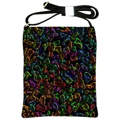 Colorful Transparent Shapes Shoulder Sling Bag by LalyLauraFLM