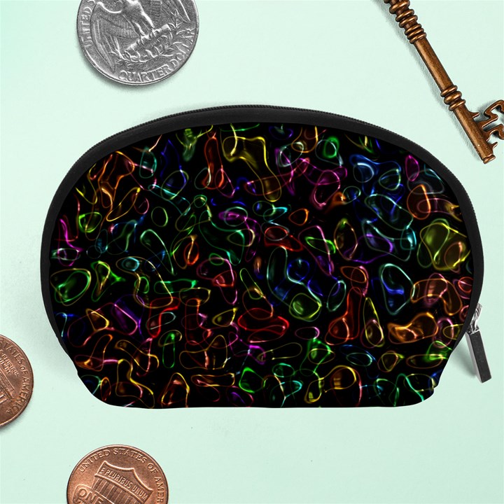 Colorful transparent shapes Accessory Pouch