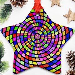 Colorful Whirlpool Ornament (star) by LalyLauraFLM