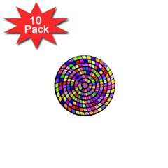 Colorful Whirlpool 1  Mini Magnet (10 Pack) 