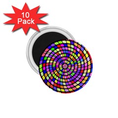 Colorful Whirlpool 1 75  Magnet (10 Pack) 