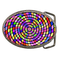 Colorful Whirlpool Belt Buckle