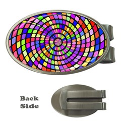 Colorful Whirlpool Money Clip (oval)