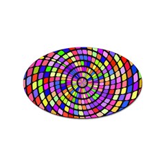 Colorful Whirlpool Sticker (oval)