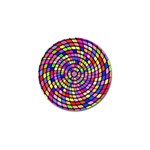 Colorful whirlpool Golf Ball Marker Front