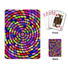 Colorful Whirlpool Playing Cards Single Design